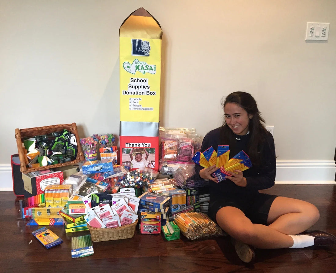 Our Lady of Lourdes Sends Supplies to Kasai Students